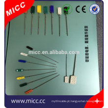 Termopar de revestimento MICC MI com diferentes conectores